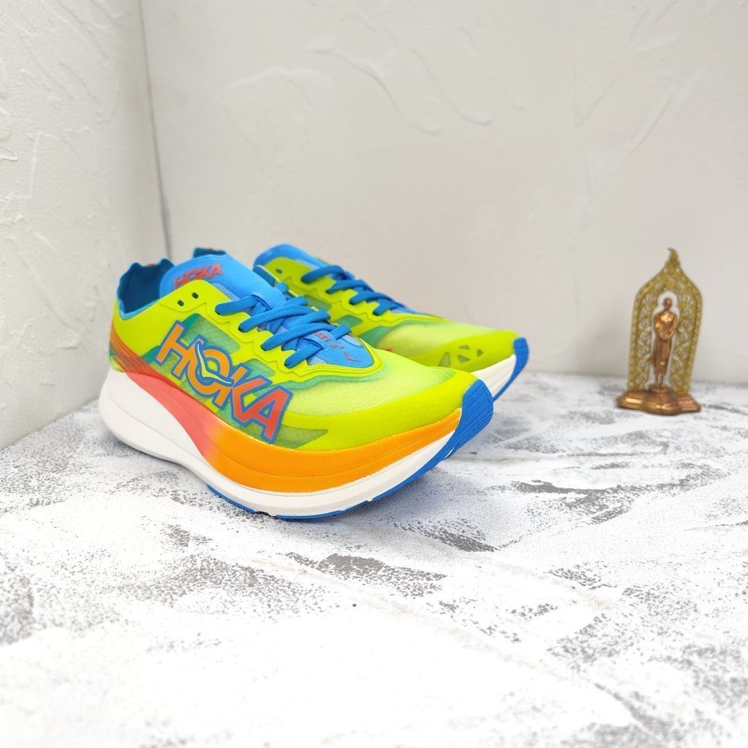 HOKA ROCKET X ホカ ロケット X ランニングシューズ メンズ レディース イエロー オレンジ-MM輸入