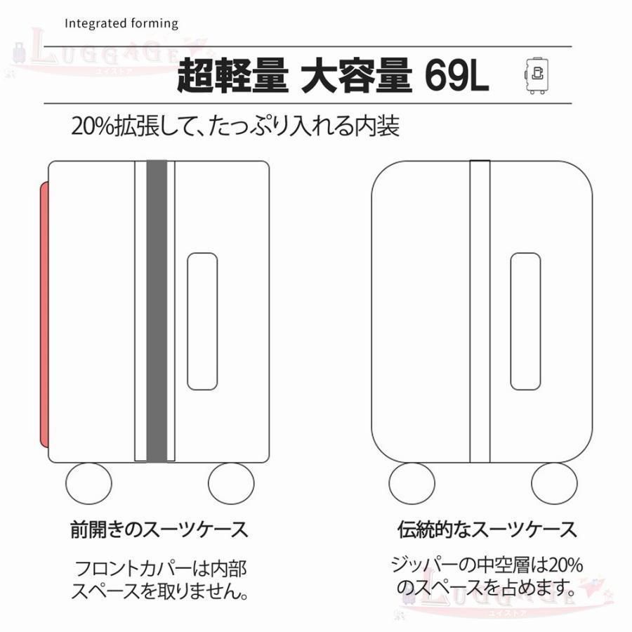  スーツケース機内持ち込みキャリーケース充電口前開きUSBポート付きフロントオープンカップホルダー付き32 L 10 スーツケース その他 防犯 セキュリティ用品