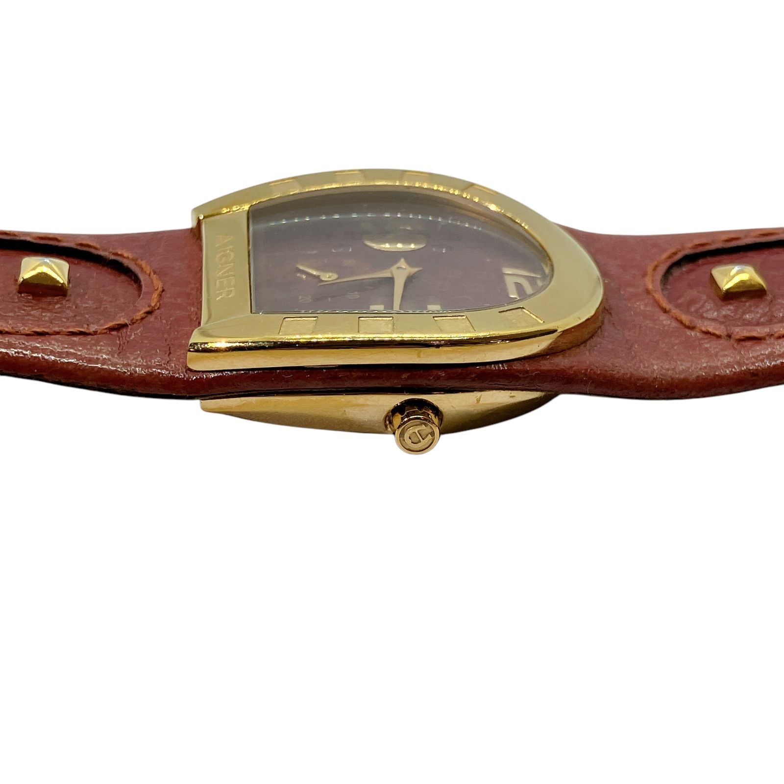 AIGNER アイグナー Capri 腕時計 アナログ A19200 ワインレッド 