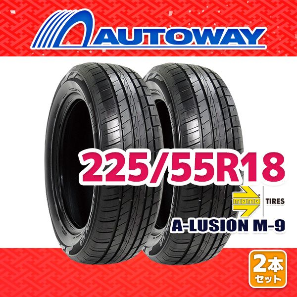 AUTOWAY 225|55R18 サマータイヤ MOMO Tires A-LUSION M-9 18インチ 2本セット 夏タイヤ オートウェイ