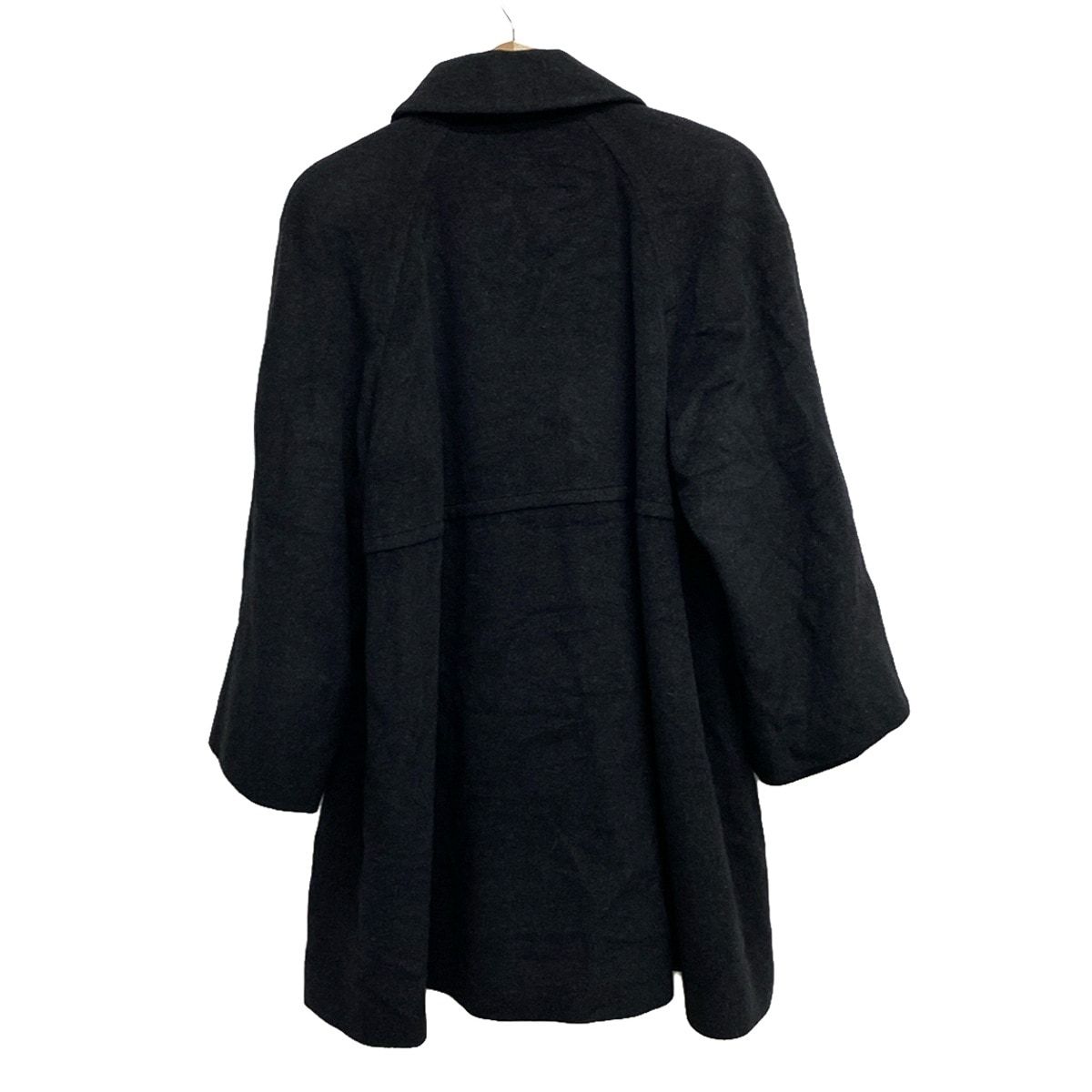 FOXEY フォクシー コート サイズF レディース - ダークグレー 長袖 肩パッド 冬