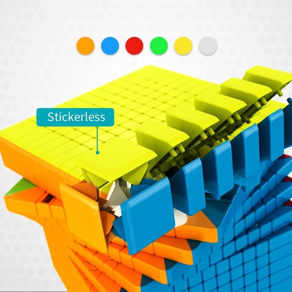 Bucubke Moyu Meilong 11x11ステッカーレスマジックキューブ教室パズルマジックキューブMoFang JiaoShi 89mm MFJS MEILONG 11x11x11パズルキューブ USTAUSTRALIA_COM_AU