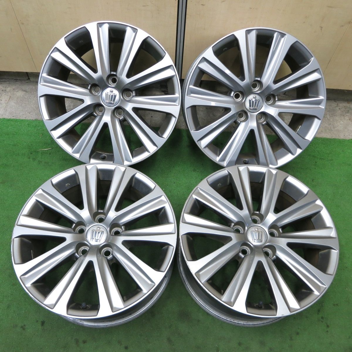 4本価格 トヨタ 210系 クラウン アスリート 純正 ホイール 17インチ 17×7.5J PCD114.3 5H 5091502ナホ