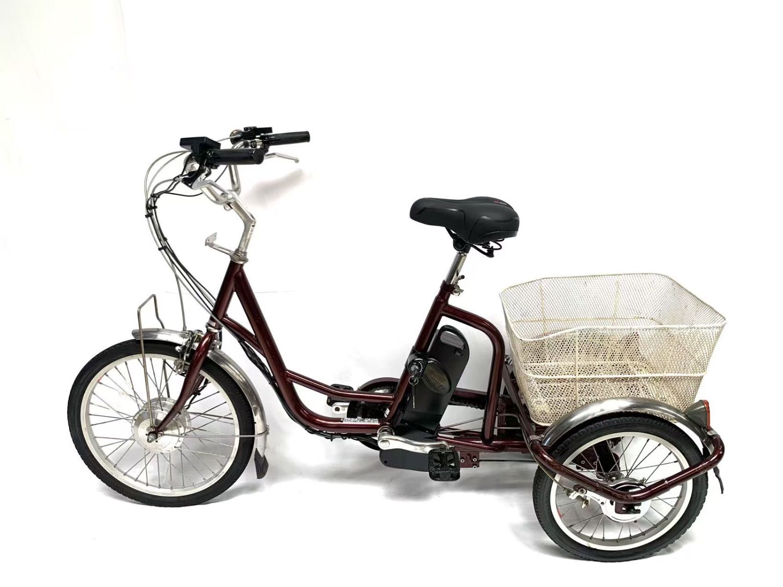 正規 電動アシスト三輪自転車 ノン 20-16インチ動作確認済 24V5.8Ah 自転車本体