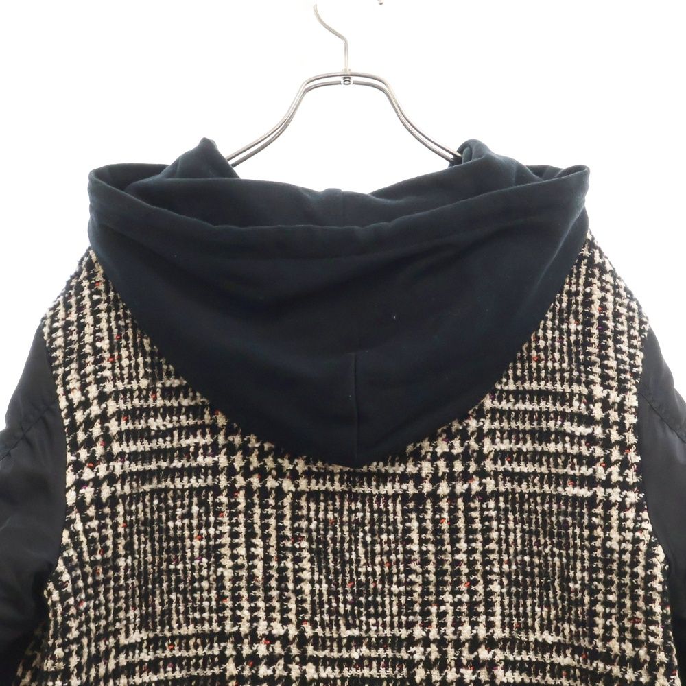 スー アンダーカバー フーデッド ドッキングコート L 黒 パーカー