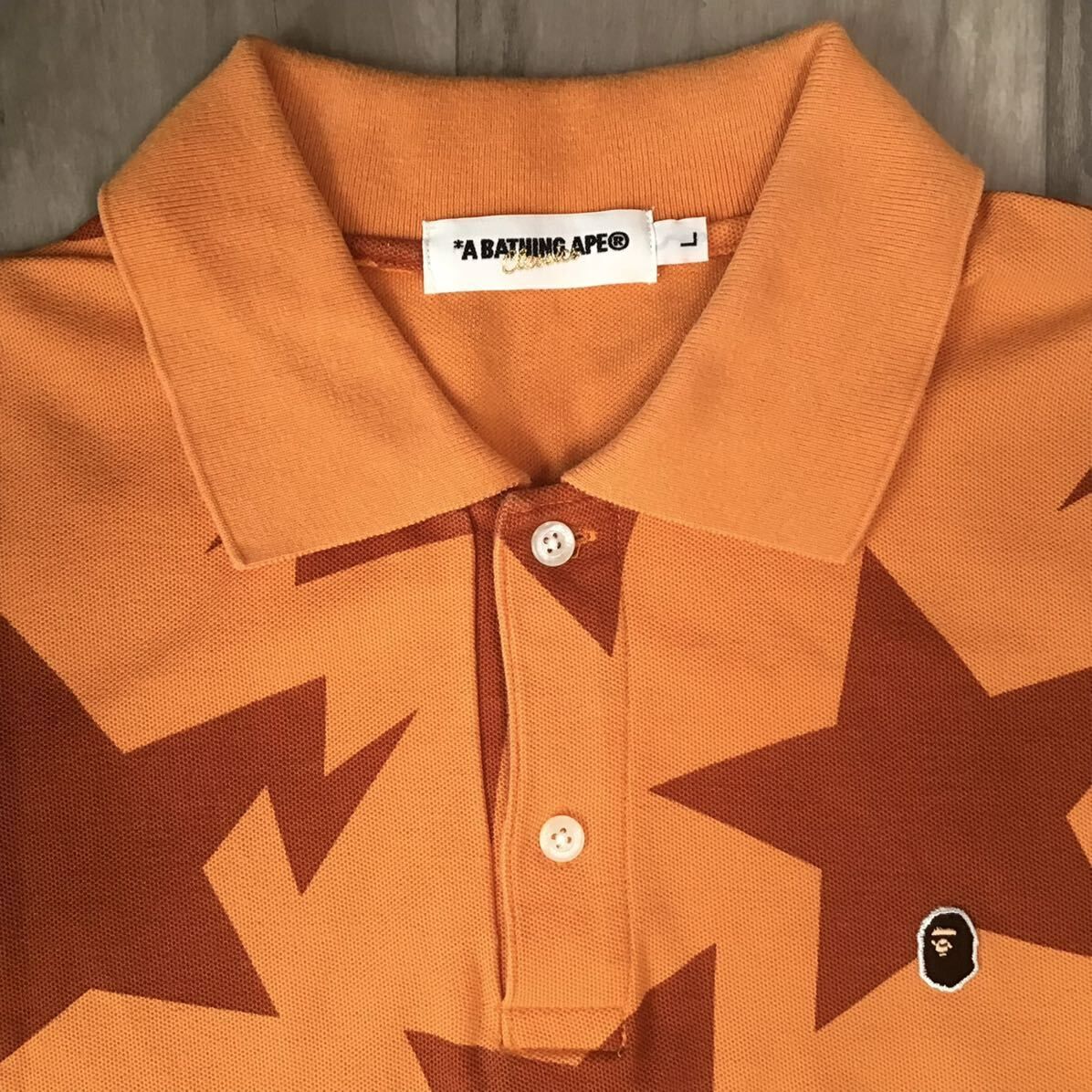 A BATHING APE×スターポロシャツ ☆原宿限定☆ Harajuku limited star ポロシャツ Sサイズ a