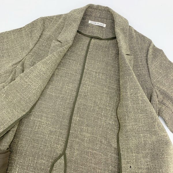 Plage R'IAM ミニツイード ジャケット テーラード ダブル ミックス 美