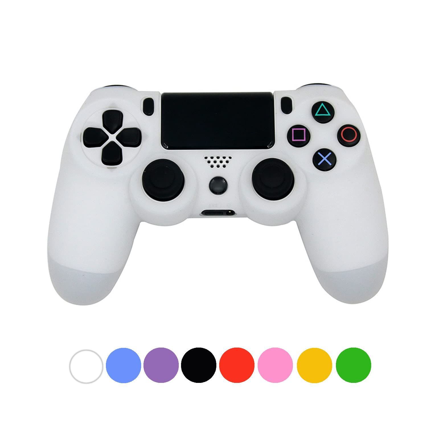 メルカリshops 色 Wh Ps4 コントローラー カバー シリコン素材 ソフト スキンケース