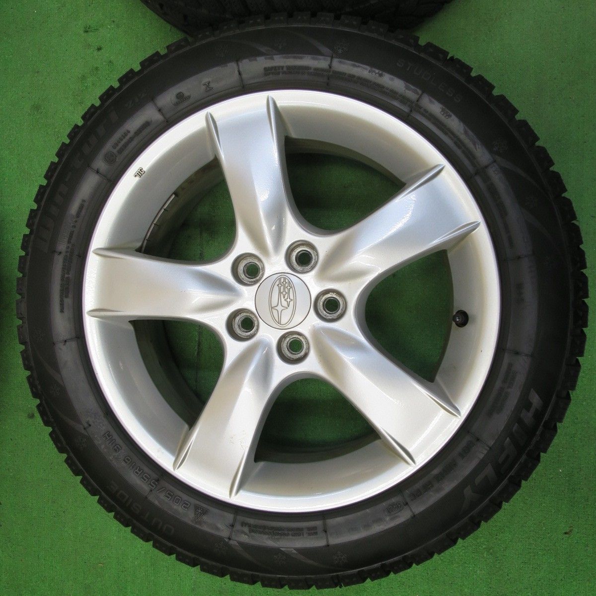 タイヤ新品！BPレガシィ純正16インチアルミ　205/55R16 タイヤ新品！BPレガシィ純正16インチアルミ205/55R16