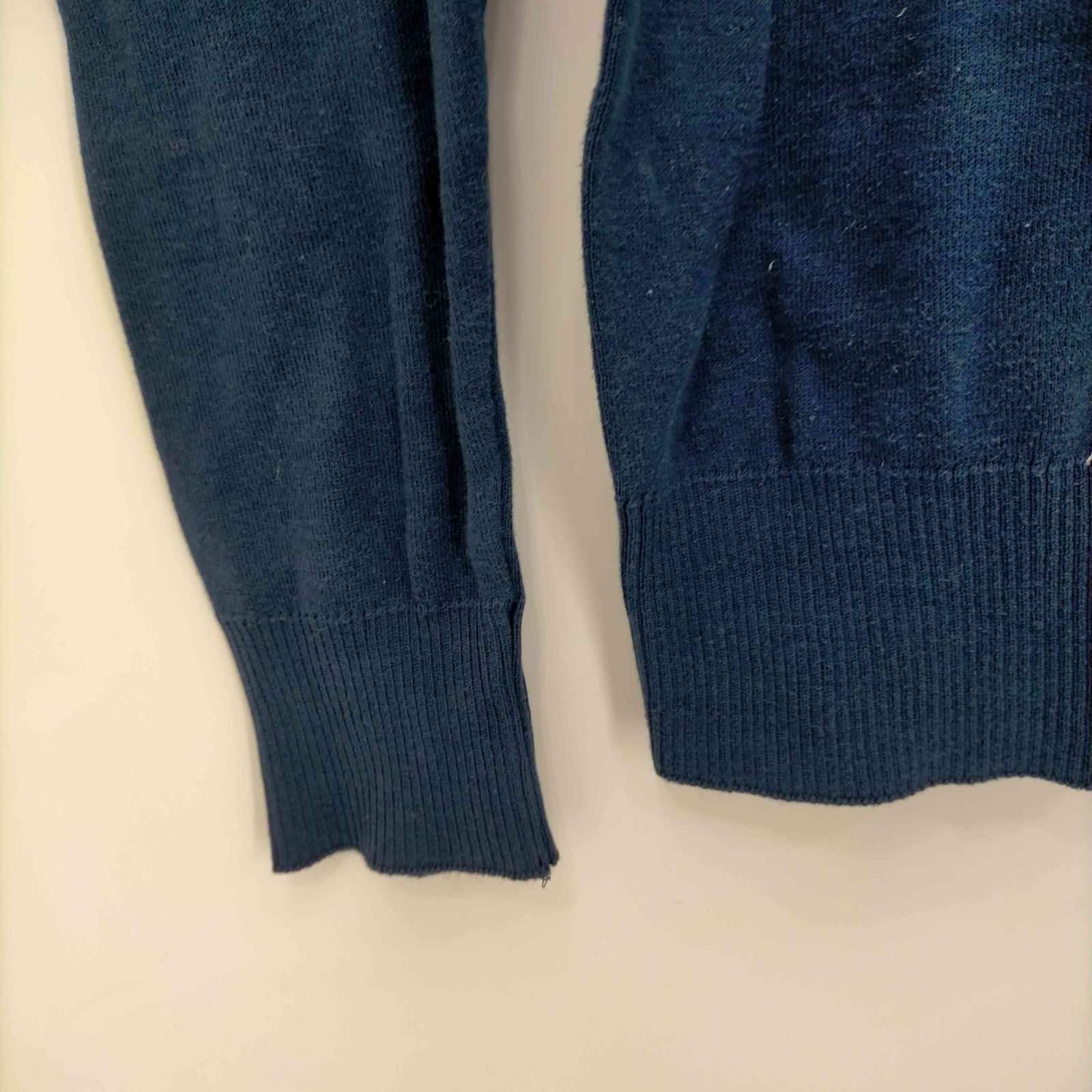 Letroyes　コットン　カーディガン　ネイビー　Ｍサイズ ルトロワ LETROYES コットンカーディガン M