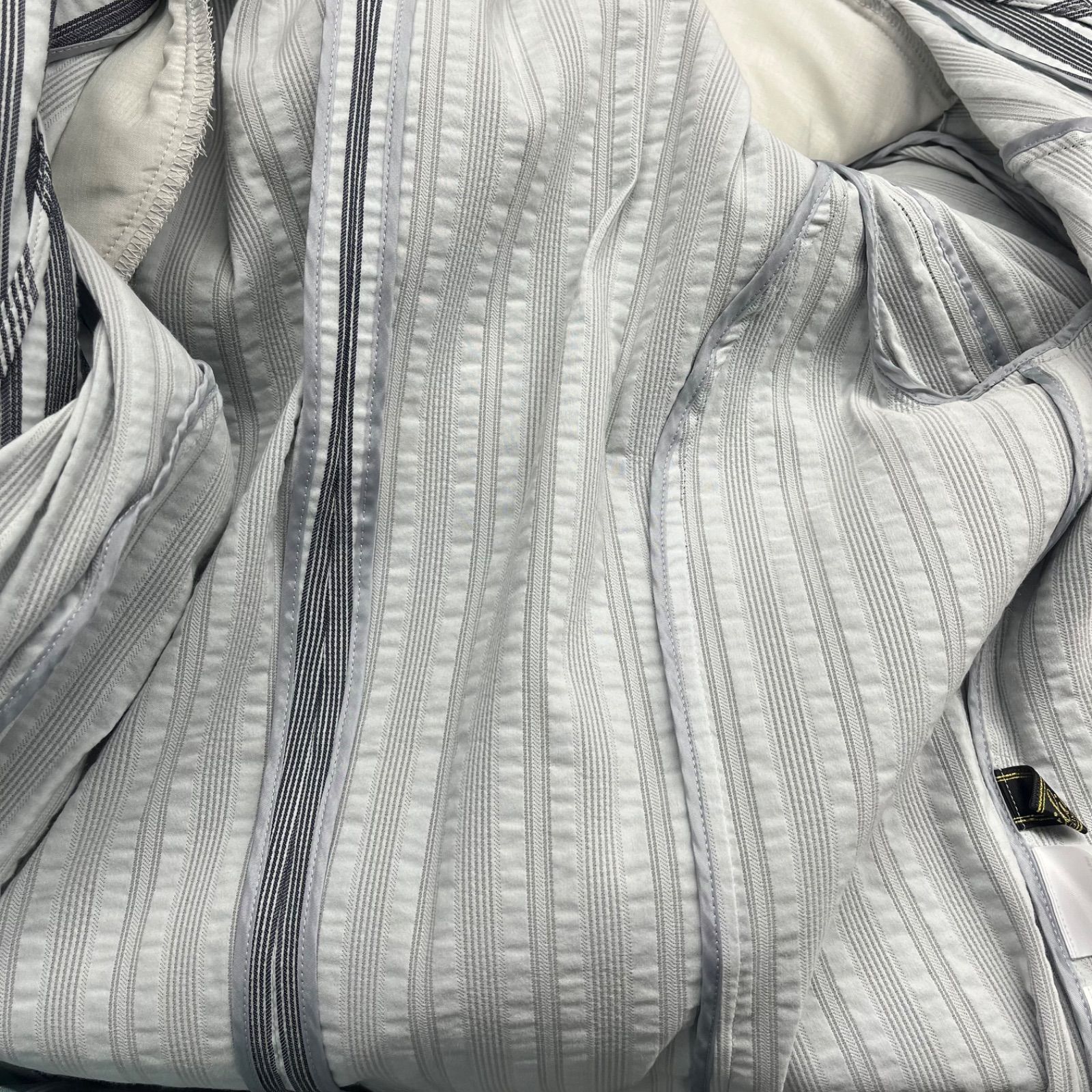 美品 レリアン LEILIAN ストライプ コットン混 セットアップ スーツ