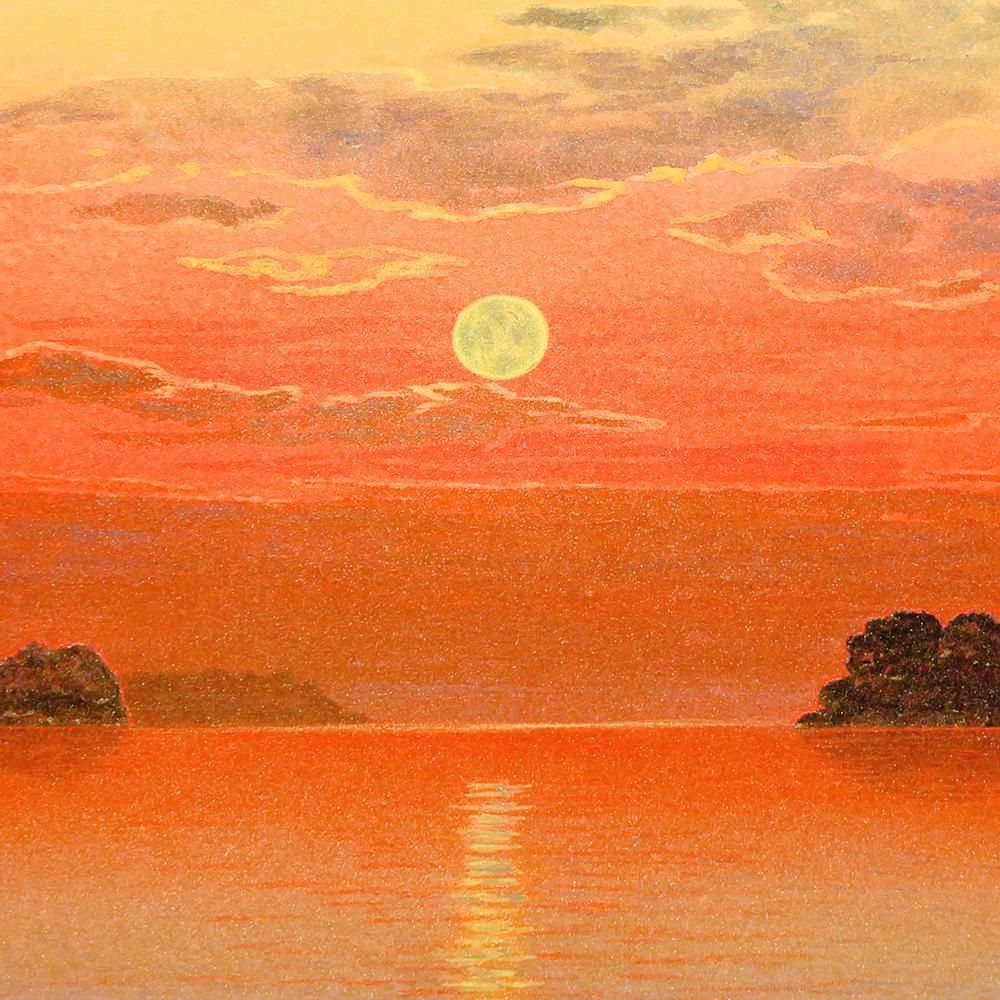 小薗保典 日枝神社 大スギ 絵 絵画 風景画 日本画 小薗保典 日枝神社