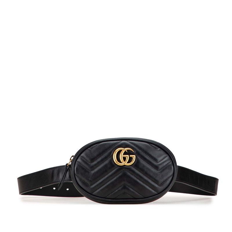 未使用級✨グッチ GGマーモント ボディバッグ ウエストバッグ ベルトバッグ グッチ GUCCI GGマーモント ボディバッグ 476434 ブルー