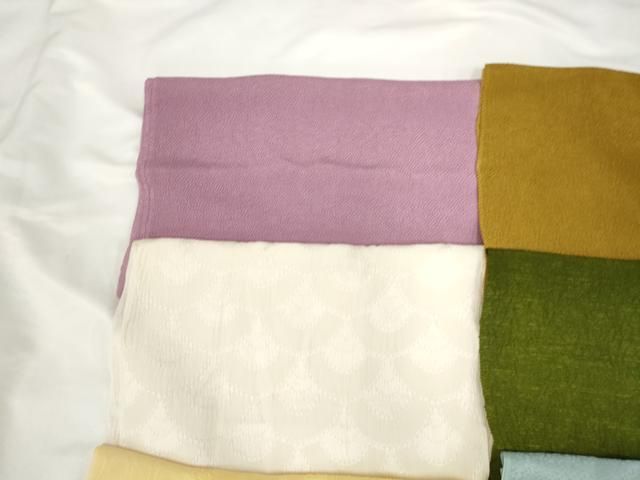 平和屋着物☆和装小物 上質な帯揚げ 10枚セット 逸品 AAAO8736ps