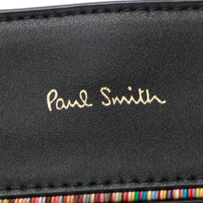 ポールスミス Paul Smith ストライプ インセット サコッシュ レザー マルチストライプ ショルダーバッグ クロスボディ 斜め掛け 肩掛け  ポシェット クラッチバッグ メンズ レディース ブラック 極美品 中古 mav27014 - メルカリ