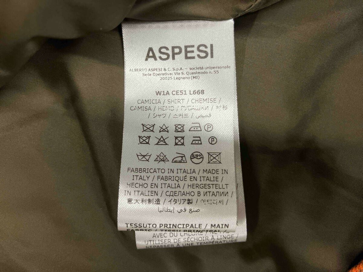 ASPESI|アスペジ|シャツジャケット|中綿|チェック|S