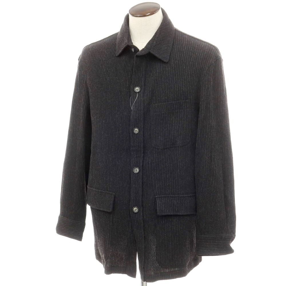 【中古】マルセルラサンス MARCEL LASSANCE ウールニット カバーオール ブルゾン ダークグレー【サイズ50】【メンズ】