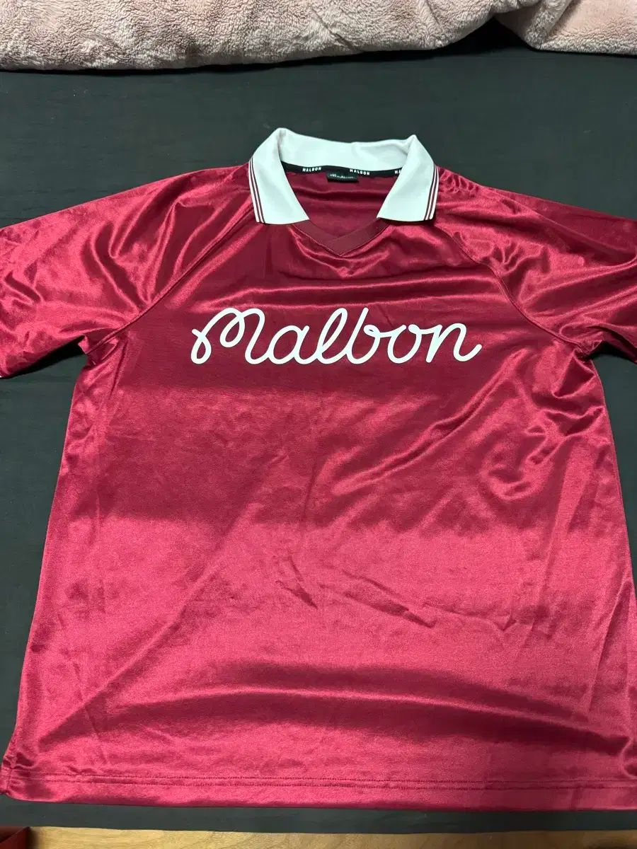 ヘビーデューティーグッズ MALBON GOLF マルボンゴルフ ゴルフ PK ジャージ 半袖 バーガンディー XXL