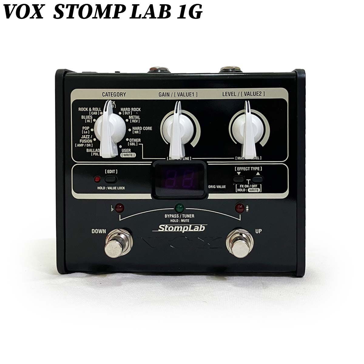 ヴォックス ストンプラボⅠG マルチエフェクター VOX STOMPLAB 1G 動作確認 完動品 美品 中古 ユーズド 説明書 箱付 イギリス  ブランド 日本国内流通の正規品です ギターペダル コンパクト 楽器 機材 ギター GUITAR アンプモデリング - メルカリ