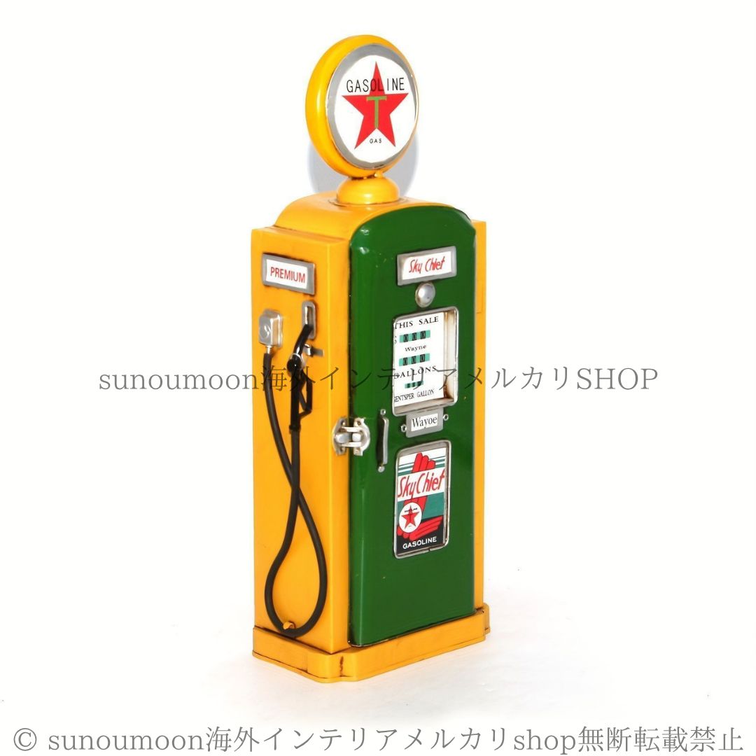 アンティーク ガソリンスタンド用ポンプ ガスポンプ型 CD 収納 レトロ