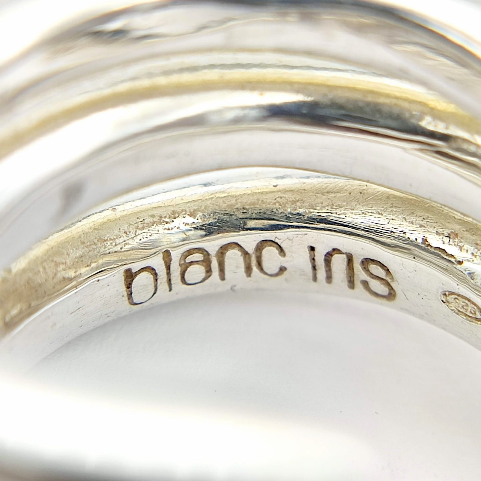 美品】 blanc iris ブランイリス トーヴィルリング 3連デザイン SILVER 