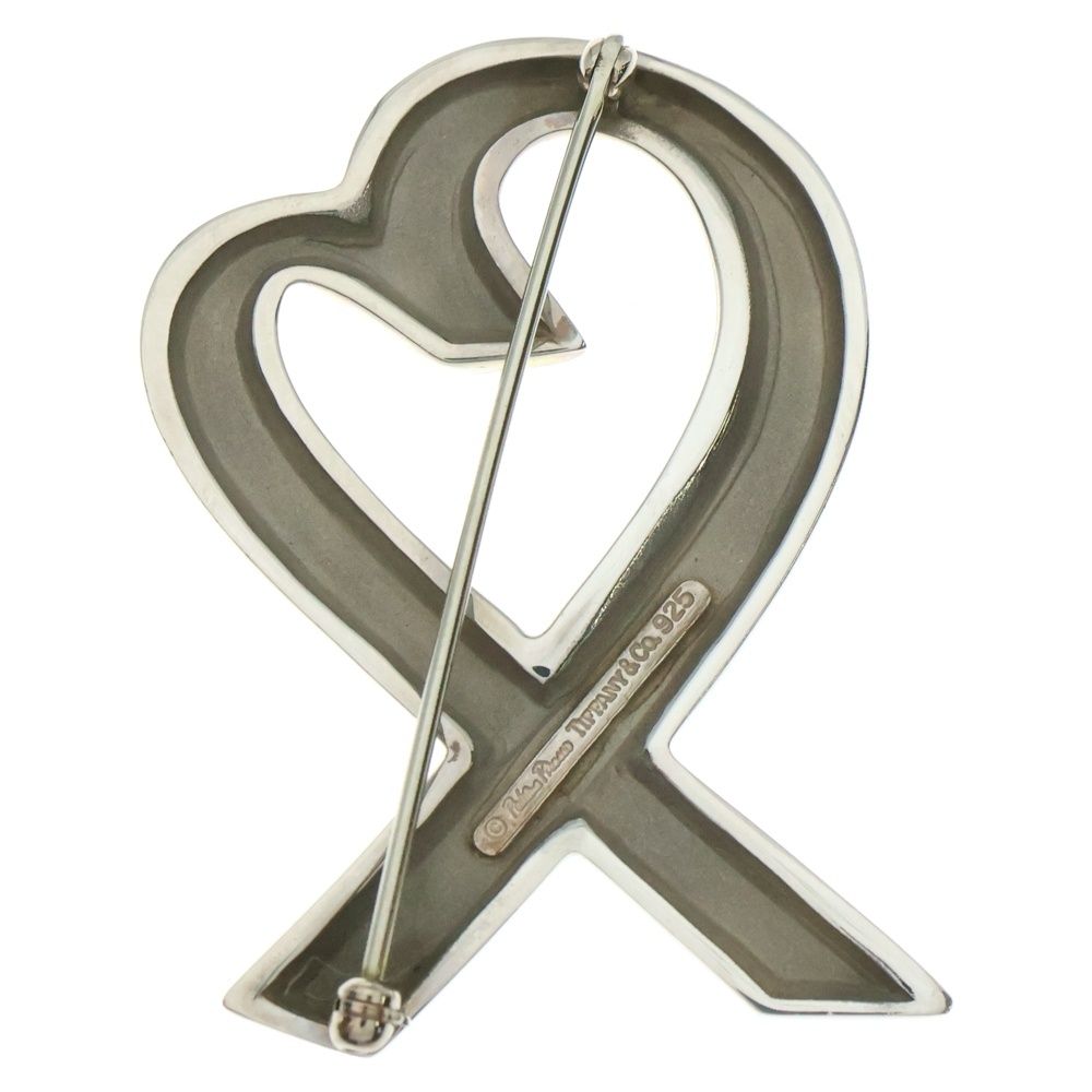 TIFFANY-Co ティファニー ラビングハート ブローチ ピンバッジ シルバー