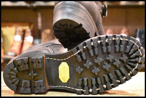  8 5 D 16年 WESCO ウエスコ カスタムボス ブラック 黒 ビブラム100シングル エンジニア スチールトゥ BOSS ブーツ FI 396 エンジニアブーツ ブーツ 革靴