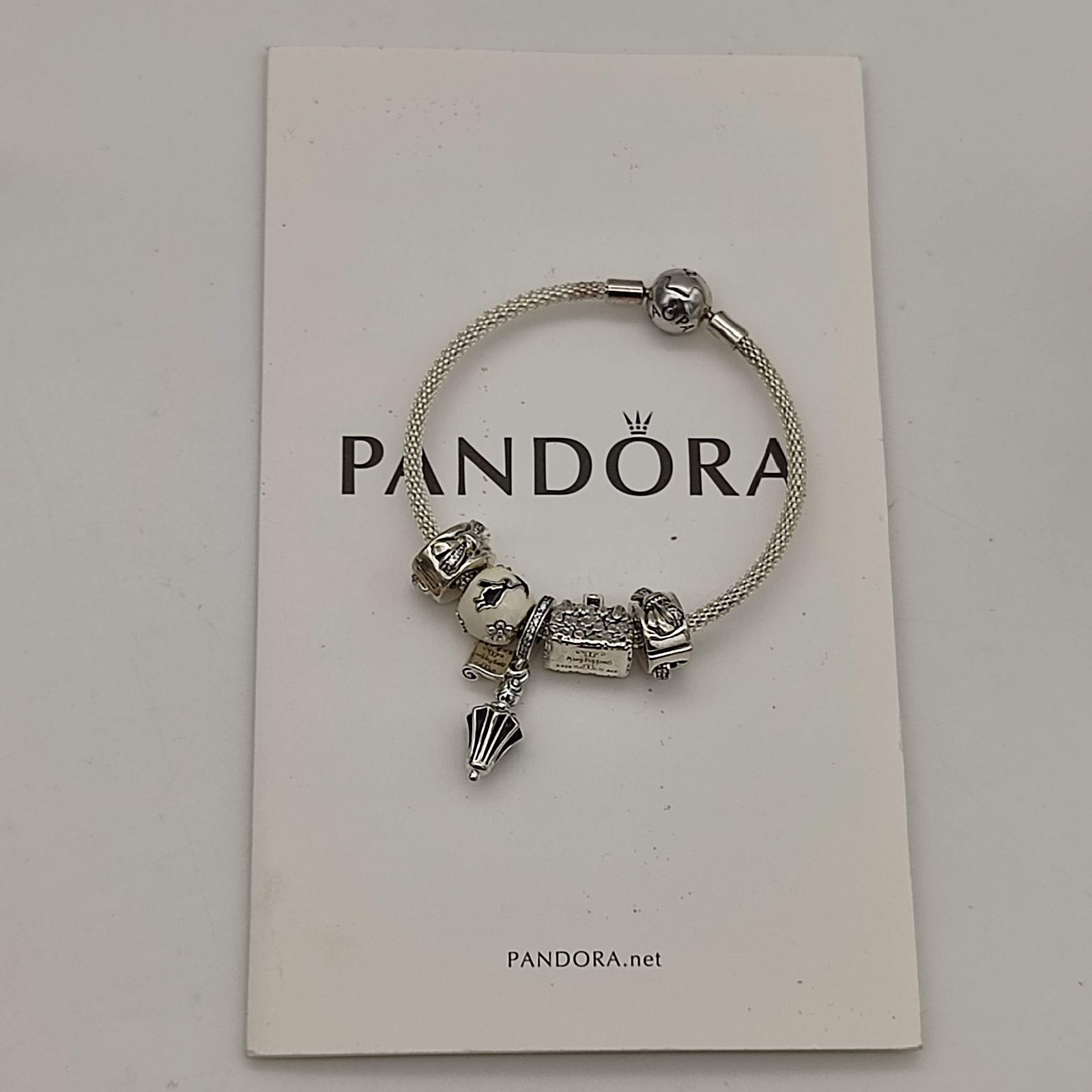 美品】PANDORA パンドラ チャームブレスレット シルバー925 メリー