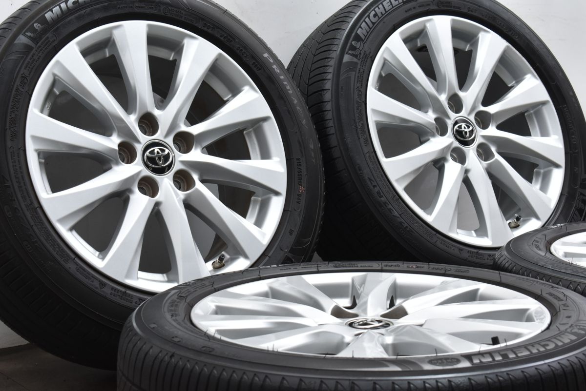 良好品】トヨタ 70 カムリ 純正 17in 7.5J +45 PCD114.3 ミシュラン 