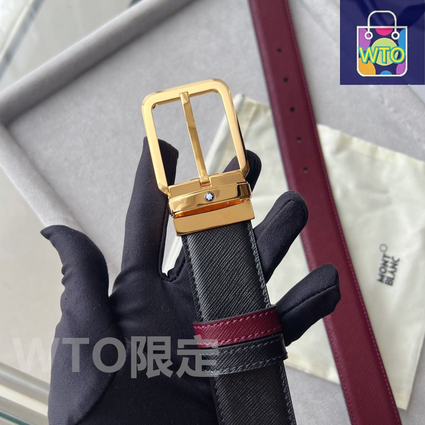 MONT BLANC ベルト　ゴールドバックル　モンブラン MONT BLANC ベルト ゴールドバックル モンブラン 楽天市場