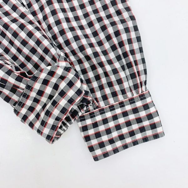 Porter Classic ROLL UP GINGHAM CHECK SHIRT ロールアップ ギンガムチェック シャツ ブラウス ポータークラシック トップス DM12543■