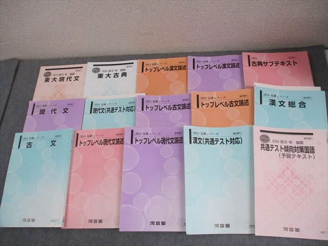 河合塾 東京大学 トップレベル東大コース 国語(現代文/古典/漢文