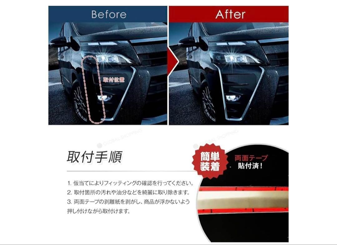 ヴォクシー 80系 後期 エアログレード ZS ZRR80Wフロントフォグカバー