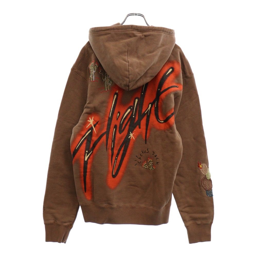 JORDAN BRAND (ジョーダンブランド) M J TS HOODIE ARCHAEO BROWN DO4093-256 トラヴィススコット  ラインストーンデザイン プルオーバースウェットパーカー ブラウン - メルカリ