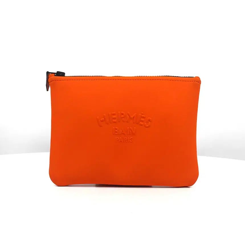 ブランドエルメス NEO THURSDAY S CHILD MESS Ver. スモール ケース クラッチバッグ ORANGE