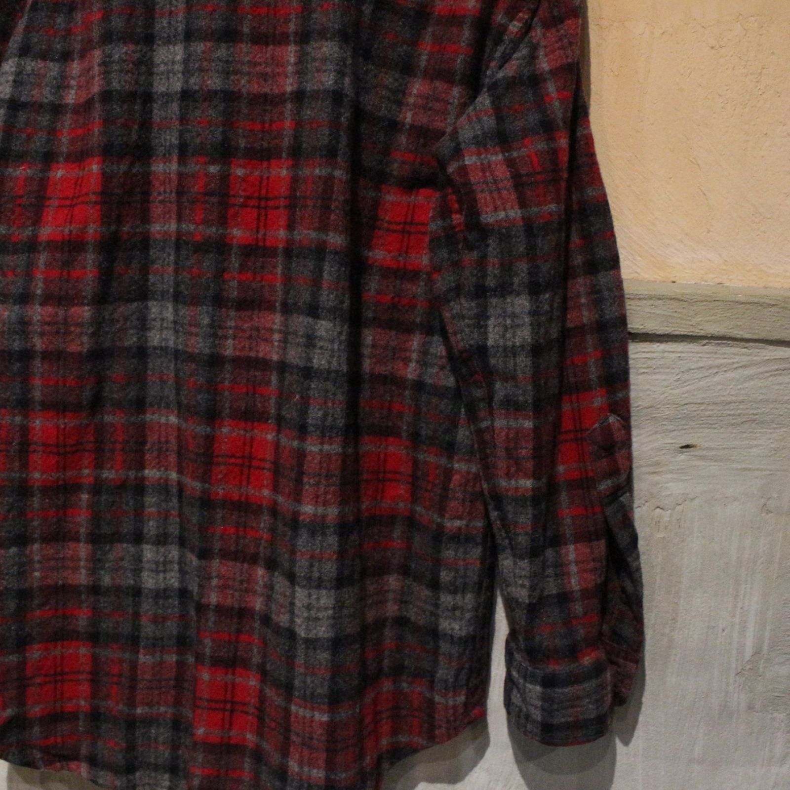 Pendleton ペンドルトン長袖オンブレチェック ネルシャツ レッド