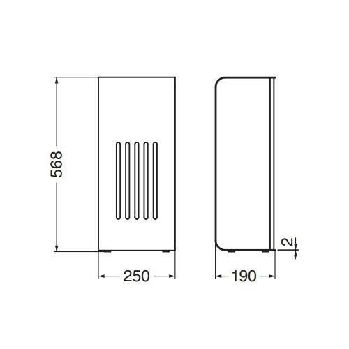 シロクマ 消火器スタンドB形 ヘアーライン FEX-101 SKLAD-KIRPICHA_RU