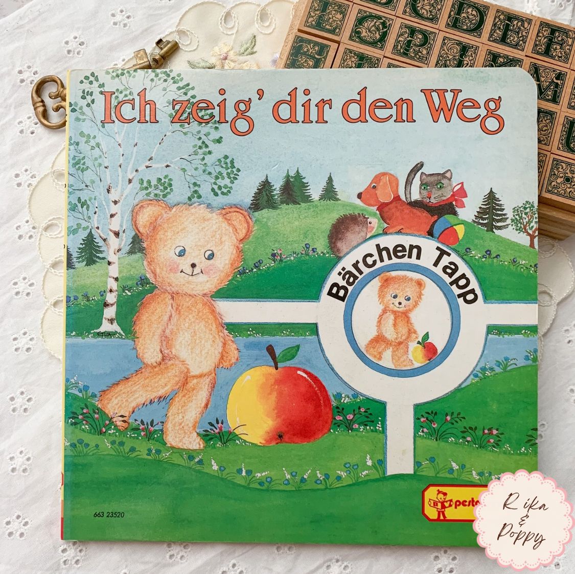 ヴィンテージ絵本 ドイツ語 レトロ可愛いイラスト 古書 洋書