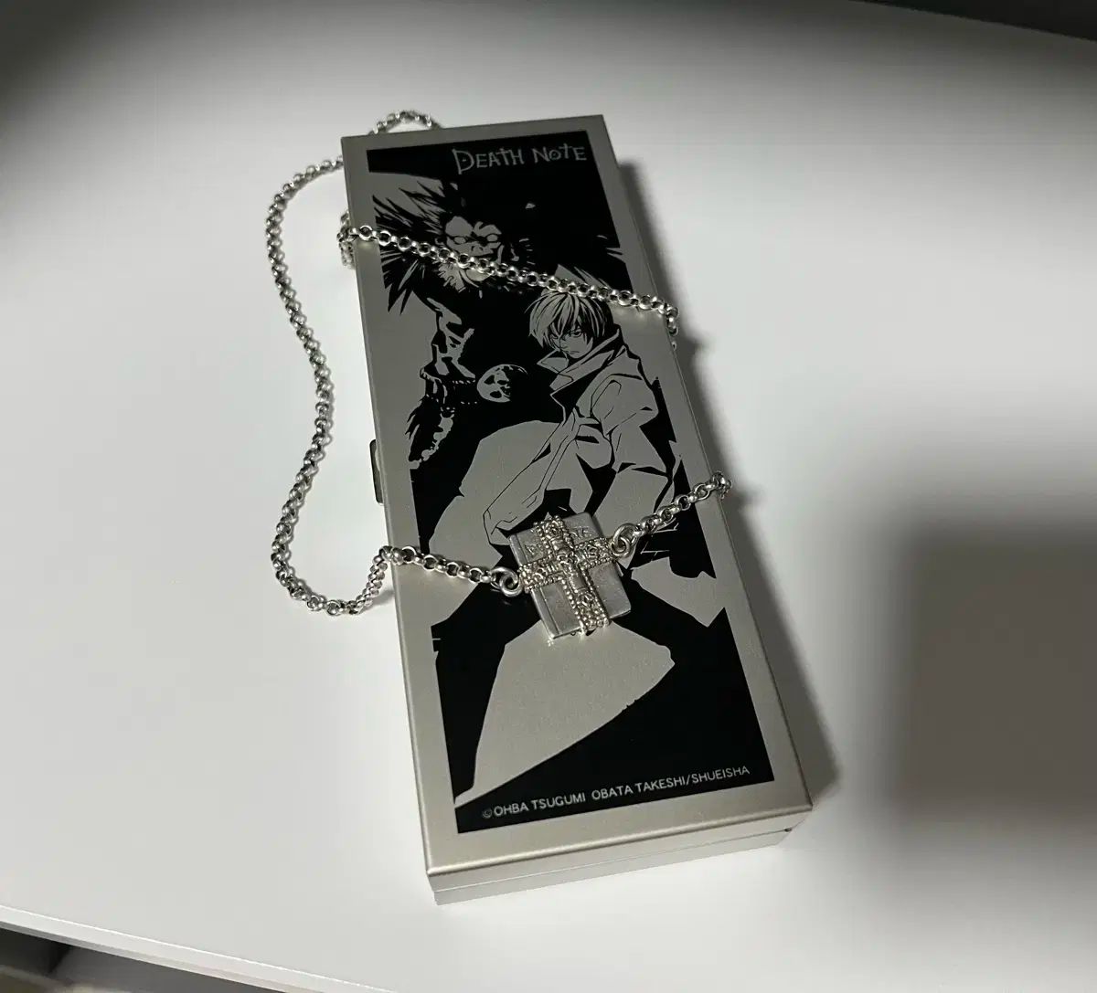 DEATH NOTE デスノート カードダス シルバー ネックレス