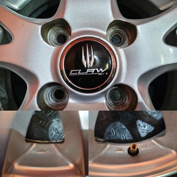 CLAW X-1 社外ホイール 13インチ 4本 4J4HPCD100+43 (VHX151)