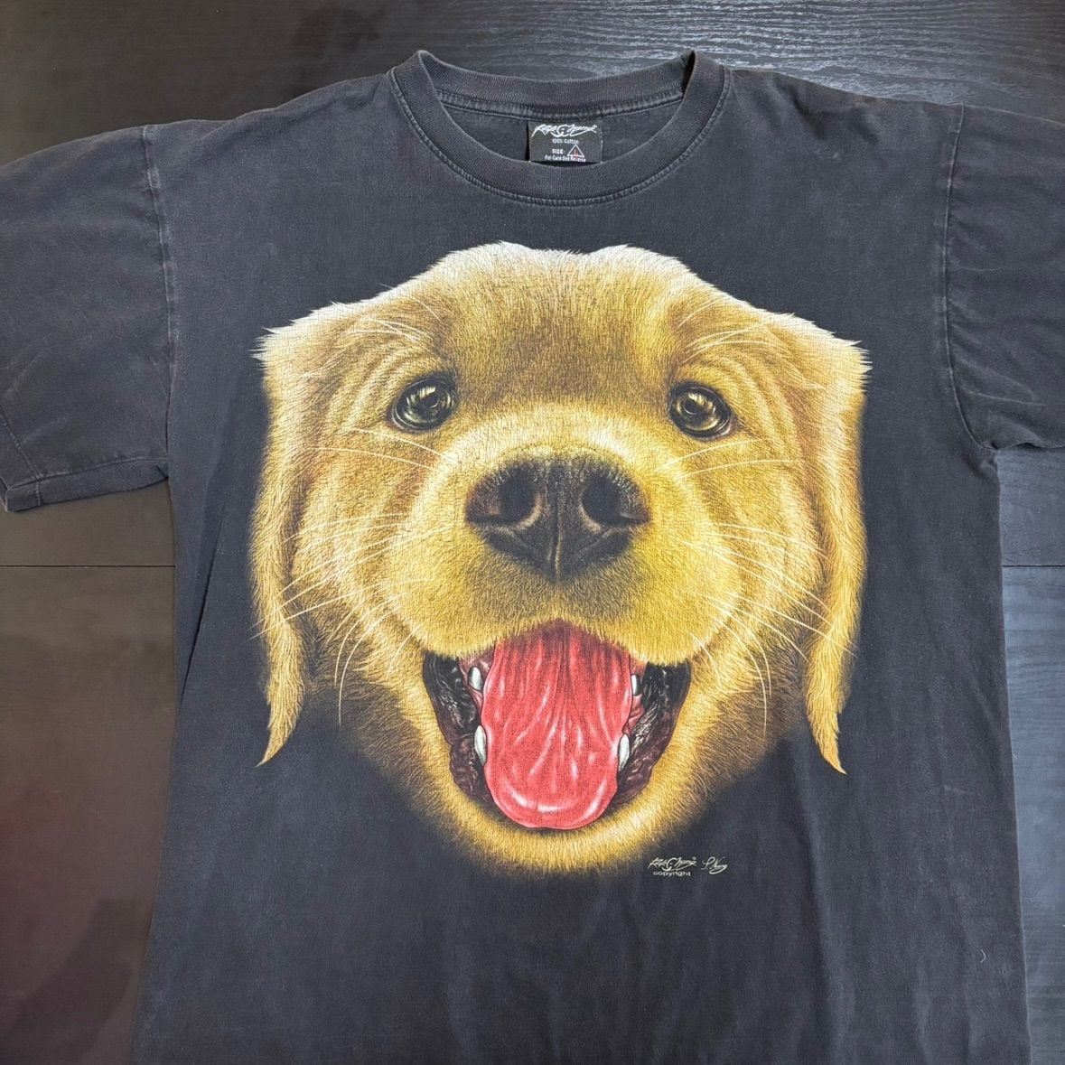 古着 Tシャツ ゴールデンレトリバー 犬 アニマル ドッグ XL ヴィンテージ 古着 00s 犬 ゴールデン レトリーバー アニマル リアル