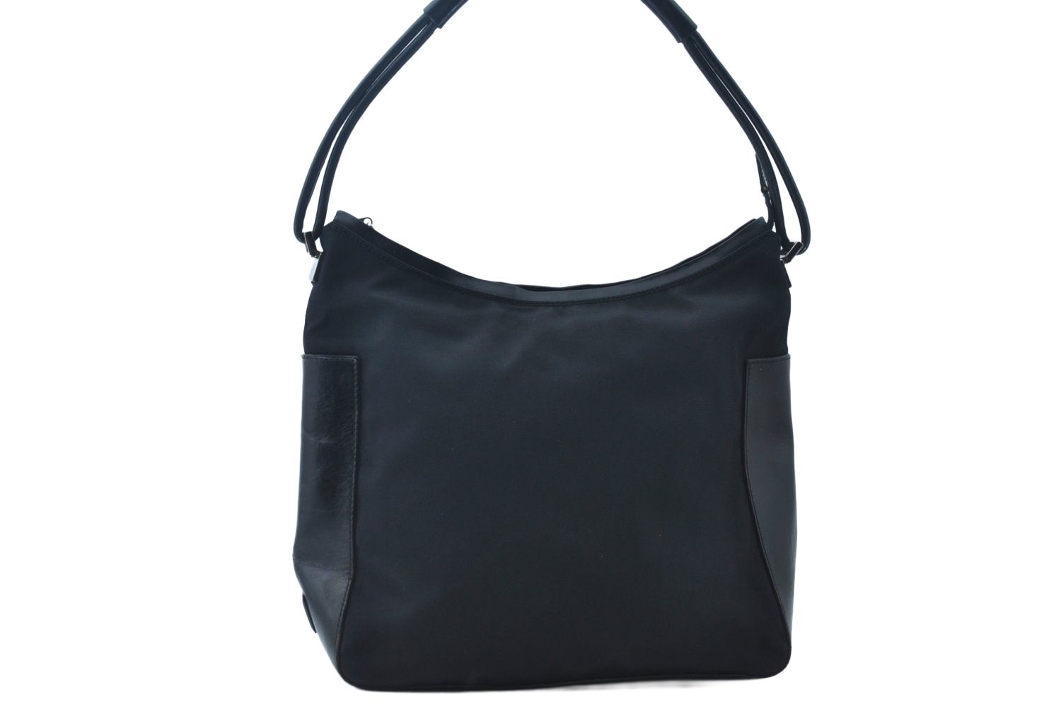 GUCCI グッチ ショルダーハンドバッグ 財布 ナイロン レザー 0013766 ブラック 6025M