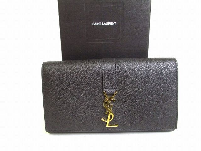 サンローラン Saint Laurent YSL ライン グレインレザー ラージ