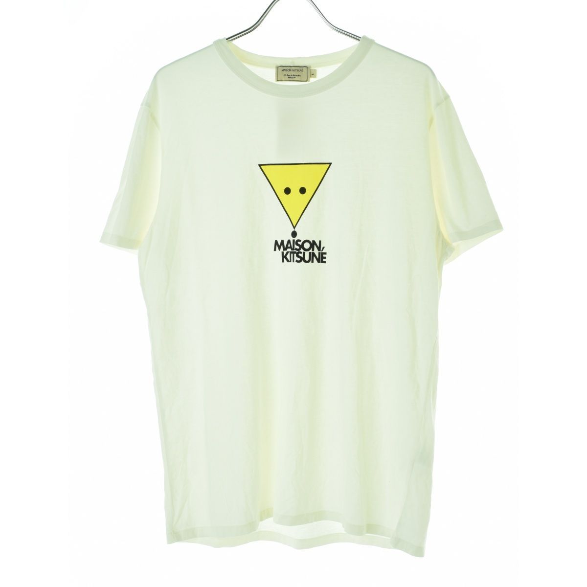 【MAISONKITSUNE】DM00126KJ0008 FOX フォックス ロゴプリント半袖Tシャツ