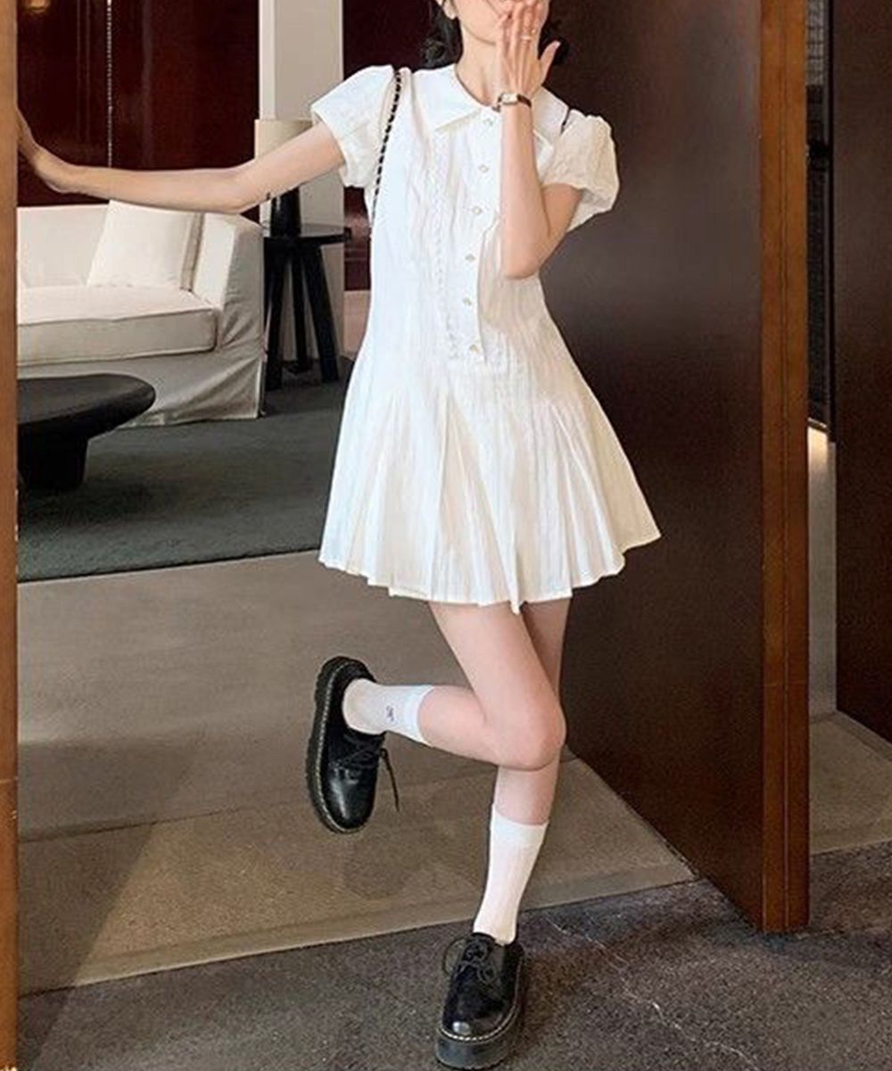 Nono企画】ドッキングプリーツミニワンピース ナイスクラップ Nono企画