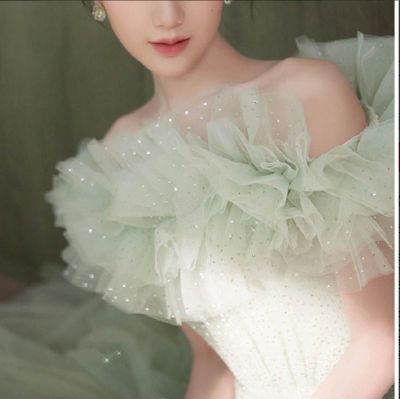 カラードレス カクテルドレス ロングドレス パーティードレス グリーン