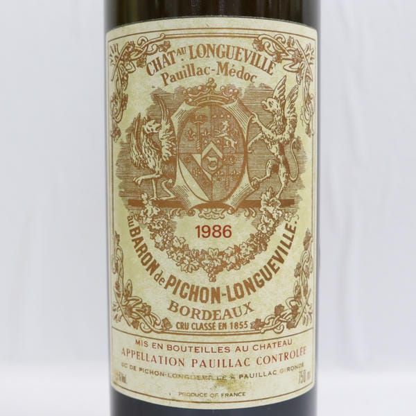 シャトーピションロングヴィルバロン1986 CHATEAU PICHON 売れ筋 LONGUEVILLE（シャトー ピション ロングヴィル