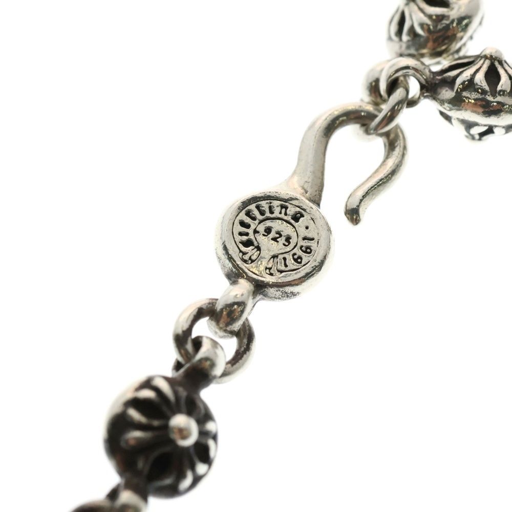 CHROME HEARTS クロムハーツ NO1 BALL CH CROSS 1クロスボールタイニーCHクロス シルバーブレスレット WWW_SHINETEETH_COM