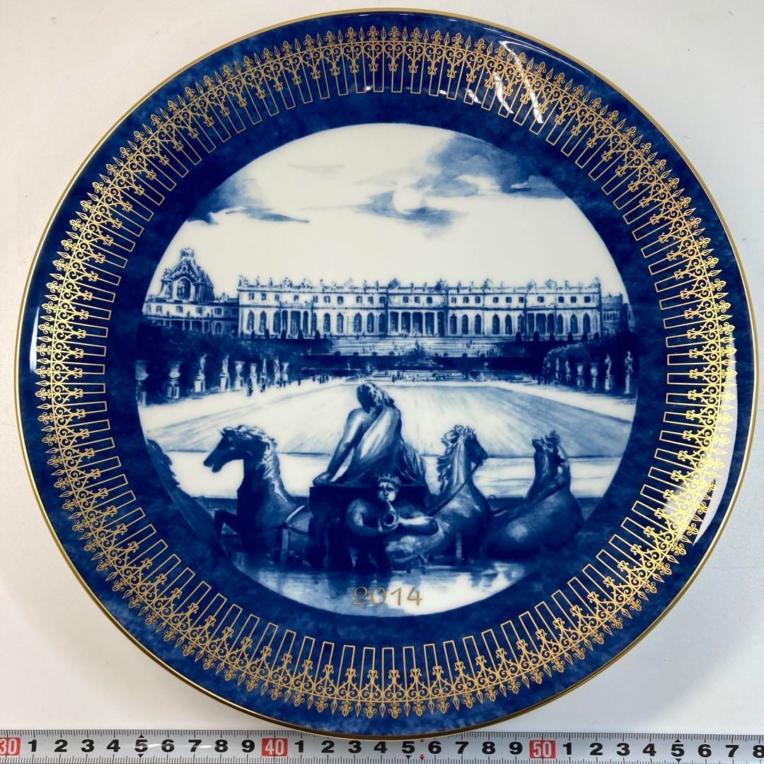 ☆洋3  マイセン2014年　イヤープレート「ベルサイユ」共箱　直径27㎝ ☆洋3 マイセン2014年 イヤープレート「ベルサイユ」共箱 直径27