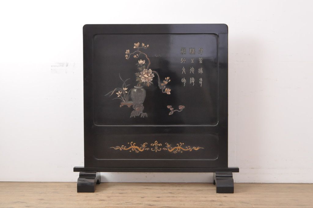 Yahoo!オークション -「中国美術 衝立」の落札相場・落札価格 ジョイ様